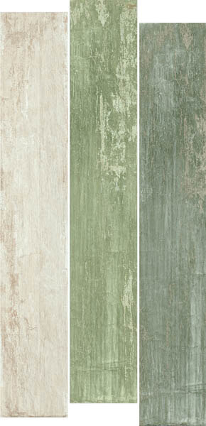 Настенная плитка Naxos Foyer Listone Sage Nat.Ret., 20x120, под цемент, зелёная, матовая