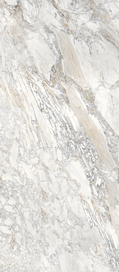 Керамогранит StaroSlabs Polished Domino Ash - A Elegance, 120x280, под камень, серый, полированный