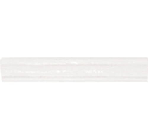 Бордюр Settecento New Yorker London New Yorker Bright White, 5x30, под обои, белый, глянцевый