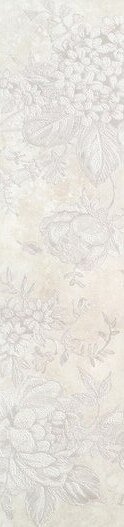 Бордюр Supergres Selection List. Rose Statuario, 9.5x40, под обои, белый, глянцевый