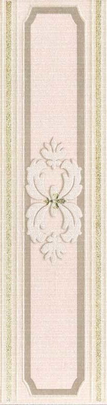 Бордюр Piemme Boiserie Frise Boiserie Lilla, 8x30, под обои, бежевый, матовый