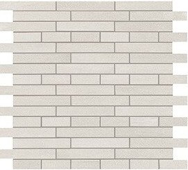 Мозаика Atlas Concorde Mek Light Mosaico Zip, 27x28, под бетон, белая, матовая