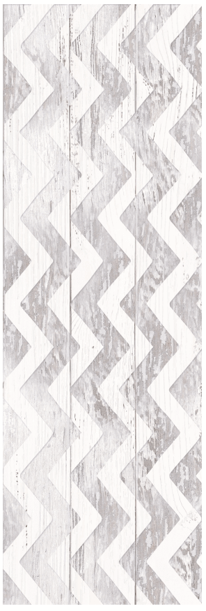 Декор LB-Ceramics Декор серый Шебби Шик, 20x60, геометрия, серый, матовый
