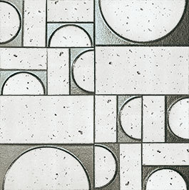 Декор FAP Ceramiche Evoque Sigillo Argento Inserto Mosaico, 30.5x30.5, под мозаику, белый, глянцевый