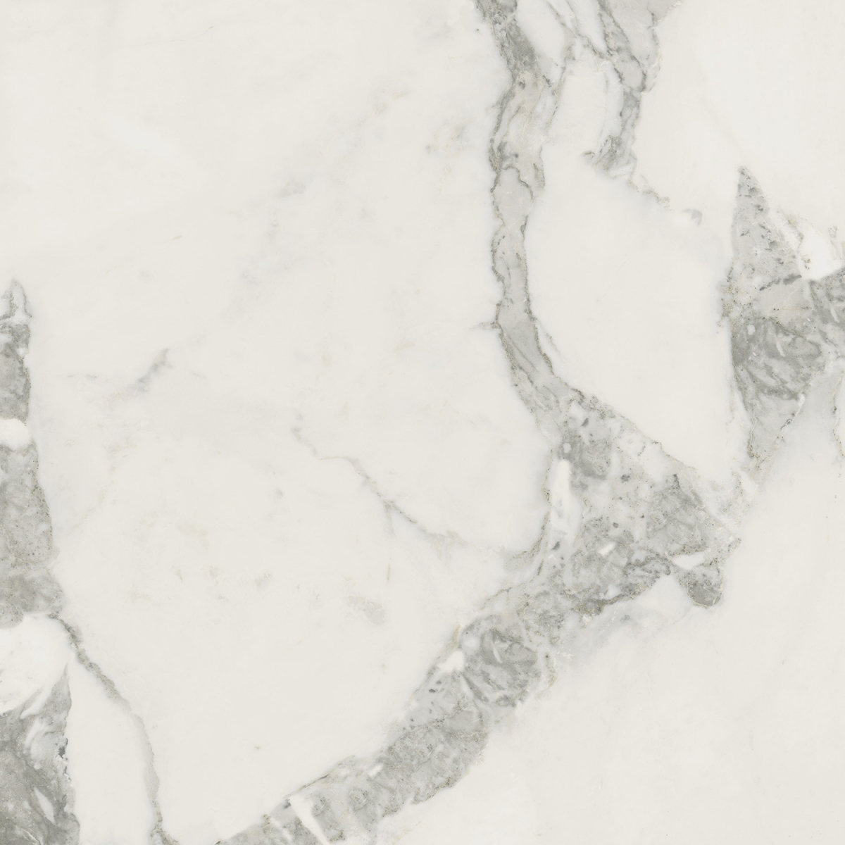 Керамогранит Coliseum Gres Michelangelo Колд, 60x60, под мрамор, белый, матовый