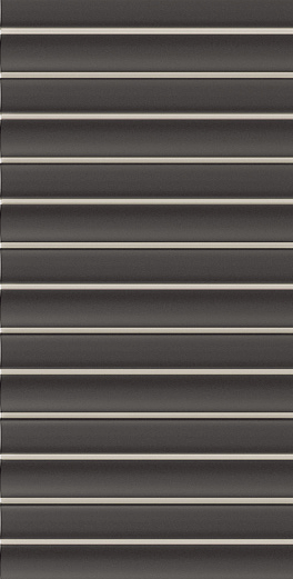 Настенная плитка Wow Faces Bars Coal, 12.5x25, 3d, чёрная, матовая