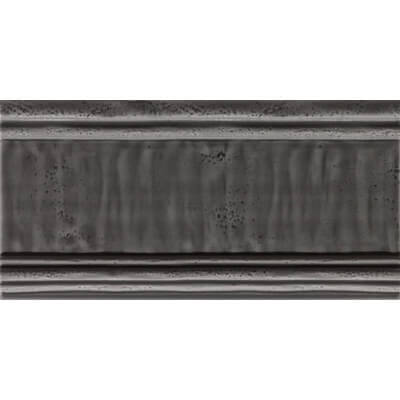 Плинтус Settecento New Yorker Zoccolo New Yorker Charcoal, 15x30, под металл, коричневый, глянцевый