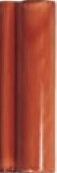 Бордюр Tonalite Provenzale London Bordo Rosso Siena, 5x15, под майолику, красный, глянцевый