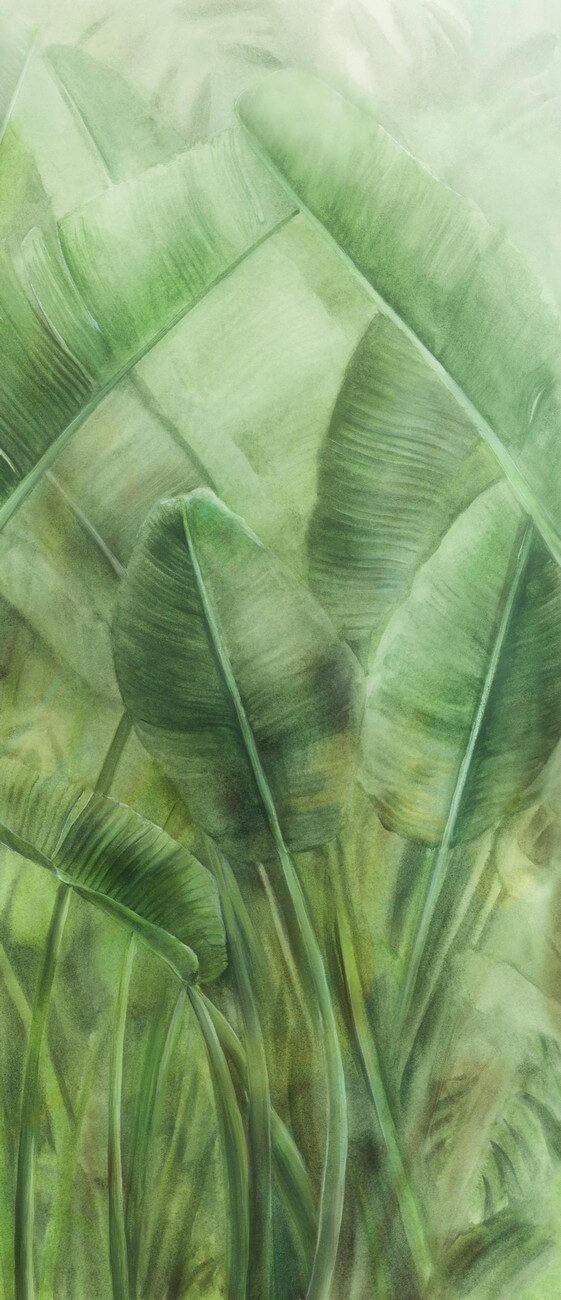 Декор Atlas Concorde Boost Pro Leaves  A, 120x278, флора, зелёный, матовый