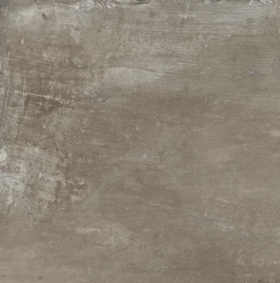 Керамогранит Dado Ceramica Gare du Nord Brown Ret., 81x81, под бетон, серый, матовый