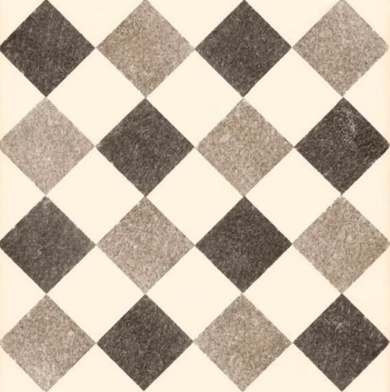 Керамогранит Bardelli Queen 2B, 20x20, геометрия, коричневый, матовый