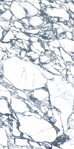 Керамогранит 41zero42 Pulp Blue Double Honed, 60x120, под мрамор, белый, матовый