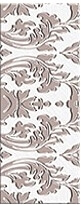 Бордюр Azori Chateau Mocca Border Lis, 8x20.1, под обои, серый, глянцевый