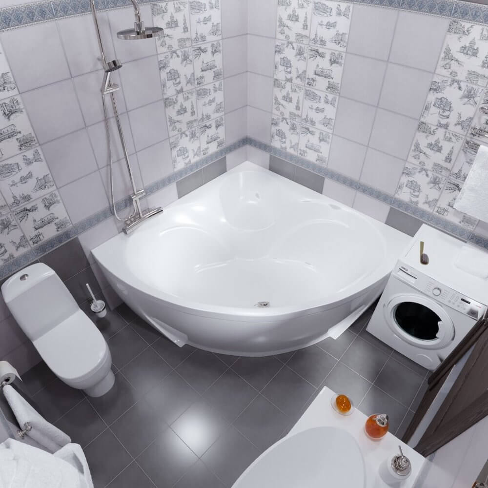 Акриловая ванна Triton Сабина Экстра V53O 160x160x68