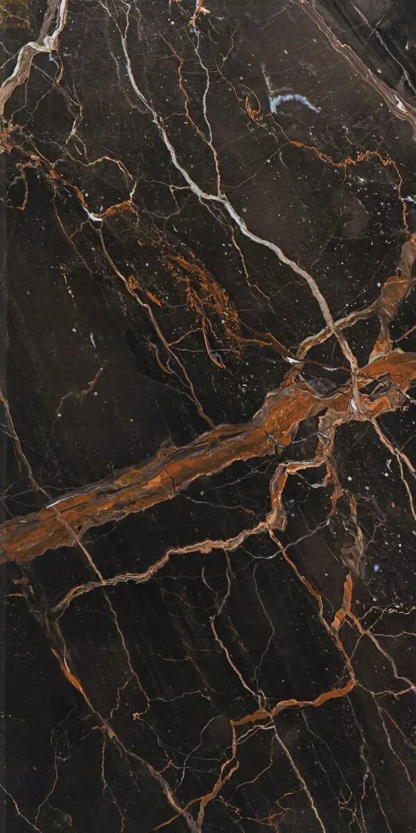 Керамогранит Prissmacer Porcesshine Vanity Brown Super Polished, 60x120, под мрамор, коричневый, полированный