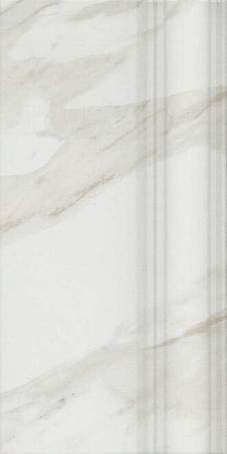 Плинтус Kerama Marazzi Прадо Белый FME002R, 20x40, под мрамор, белый, глянцевый