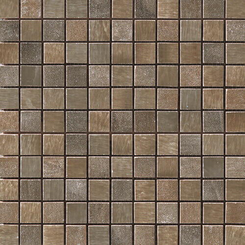 Мозаика Iris Muse Mosaico Muse Brass, 25x25, под оникс, серая, лаппатированная