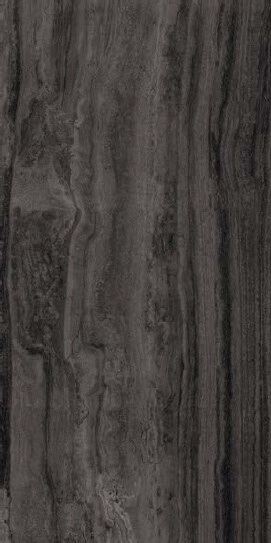 Керамогранит Sant'Agostino Via Appia Vein Cut Dark Kry, 30x60, под камень, чёрный, глянцевый