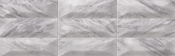 Настенная плитка Sant'Agostino Inspire Cult Bardiglio, 25x75, геометрия, серая, рельефная