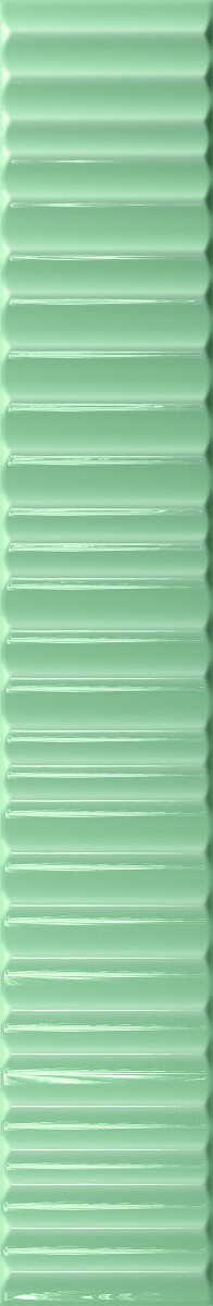 Настенная плитка Vilar Albaro Tokyo Fern, 5x30, моноколор, зелёная, глянцевая