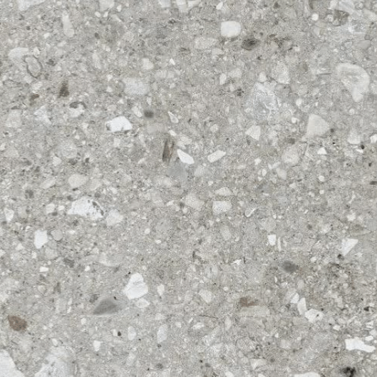 Керамогранит Century Reaction Museum Naturale, 80x80, имитация терраццо, серый, матовый