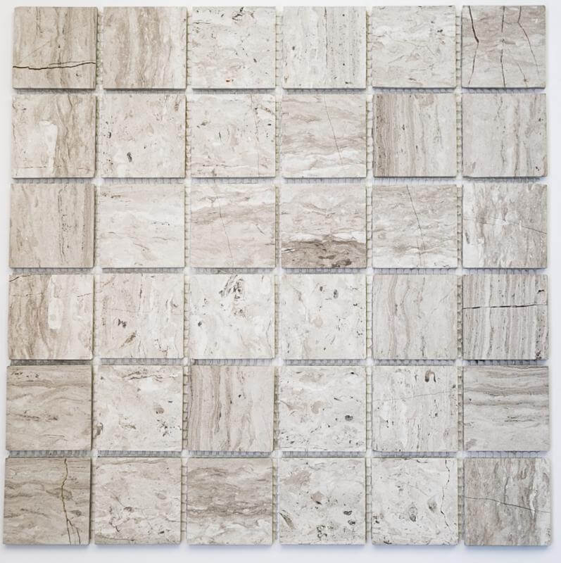 Мозаика Bonaparte Mosaics Ottawa (Pol), 30.5x30.5, под камень, серая, полированная