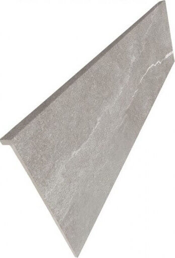 Ступень Exagres Albaroc Peldano Recto Albaroc Galena C-3, 33x120, под камень, серая, матовая