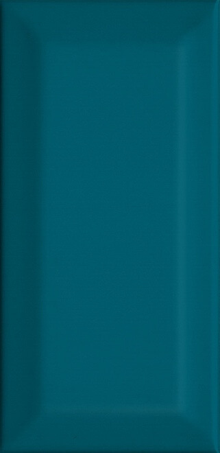 Настенная плитка Kerama Marazzi Клемансо Граньяно бирюзовый грань, 7.4x15, метро/кабанчик, голубая, глянцевая