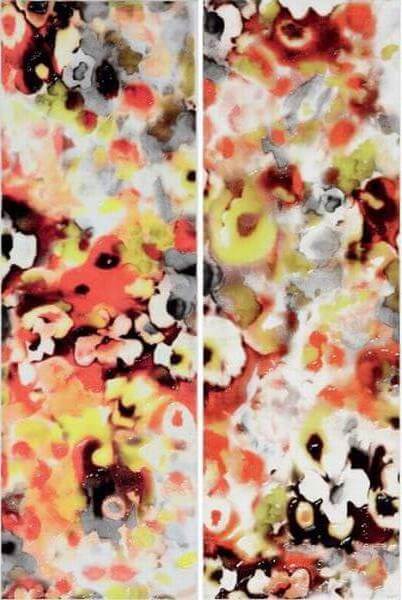 Декор Rako Air WITVE003, 40x60, под обои, мультиколор, глянцевый