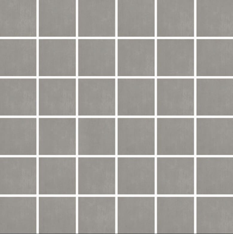Мозаика Vallelunga Base Grigio Mosaico, 30x30, под бетон, серая, матовая