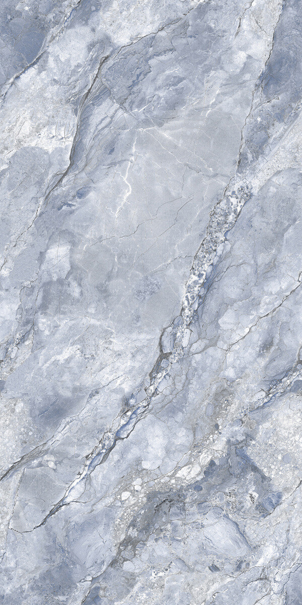 Керамогранит Ceradim Ocean Gorgeous Blue Голубой Полированный, 60x120, под камень, голубой, полированный