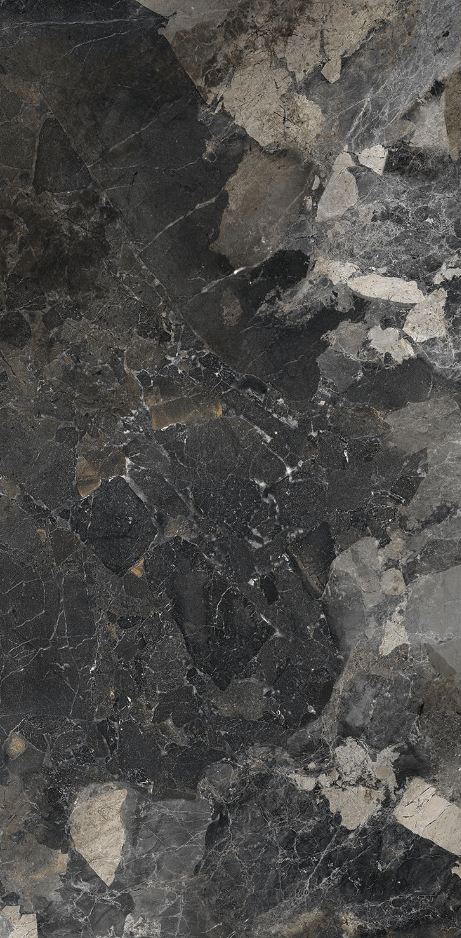 Керамогранит Dado Ceramica Argos Black, 60x120, под камень, чёрный, матовый