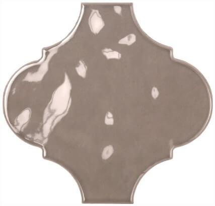 Настенная плитка Tonalite Arabesque Silk Sand, 14.5x14.5, под майолику, коричневая, полированная