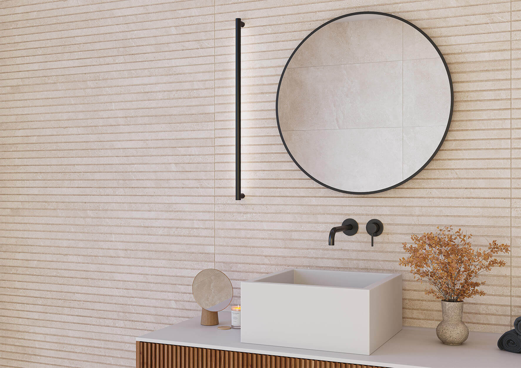 Керамогранит Ibero Lune Concept Beige MATE, 60x120, под камень, бежевый, матовый