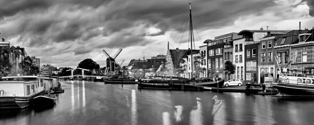 Декор Ceramika Konskie Amsterdam 2 Glass, 20x50, с рисунком, чёрный, глянцевый