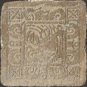 Декор Settecento Maya Inserto Yucatan B Bruno, 32.7x32.7, под обои, серый, матовый