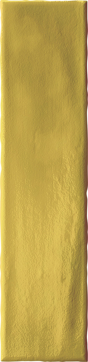 Настенная плитка Vilar Albaro Fez Ocre, 7.5x30, под майолику, жёлтая, глянцевая