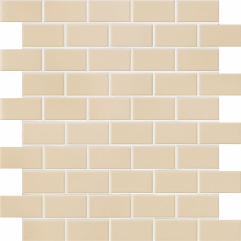 Мозаика Ceramica Grazia Essenze Mosaico  Gelsomino, 30x30, под кирпич, бежевая, глянцевая