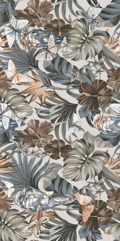 Декор Ariana Ceramica Floralia Papilio, 60x120, флора, мультиколор, матовый