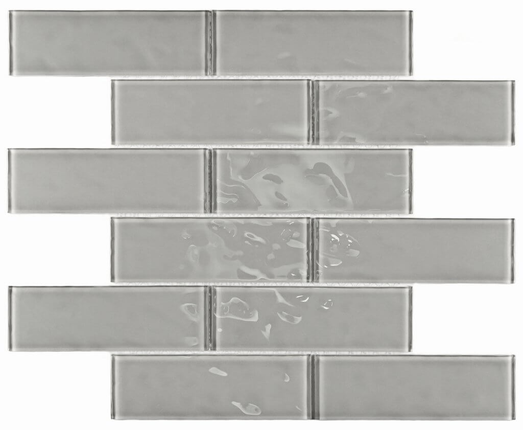 Мозаика Bonaparte Mosaics Rumba Grey, 30x30, под стекло, серая, глянцевая