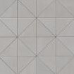 Мозаика Atlas Concorde Mek Medium Mosaico Prisma, 36x36, под бетон, серая, матовая