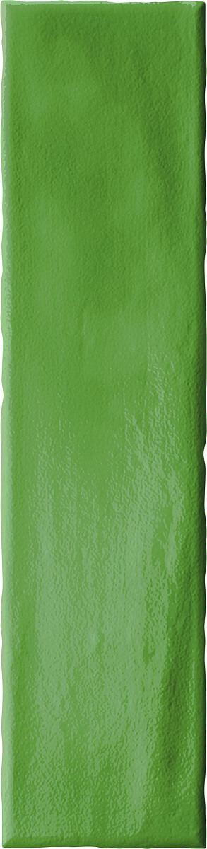Настенная плитка Vilar Albaro Fez Green, 7.5x30, под майолику, зелёная, глянцевая