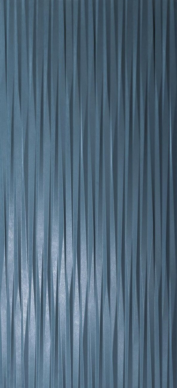 Декор Atlas Concorde Mek 3D U.Blade Blue, 50x120, под металл, синий, матовый