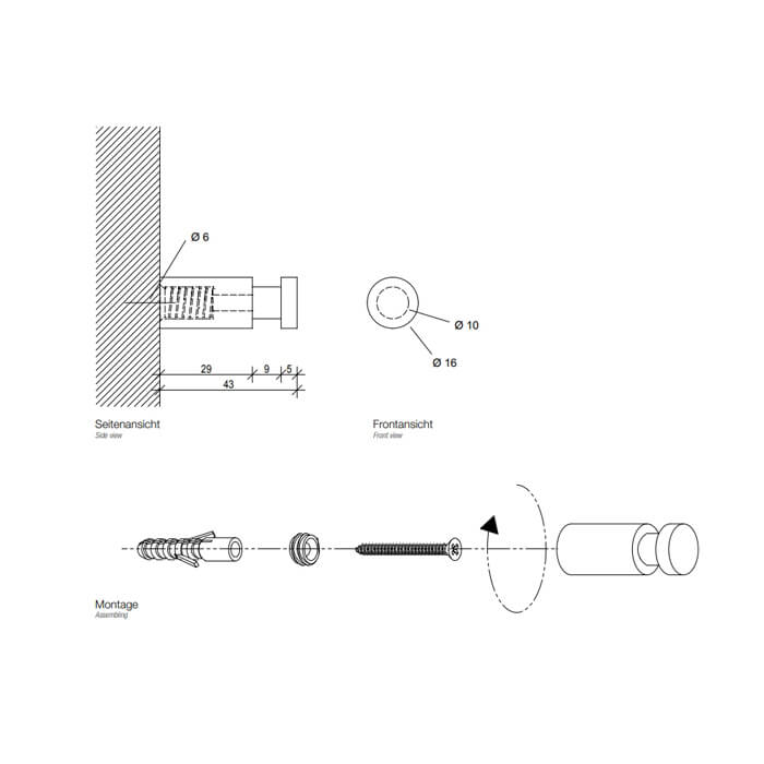 Крючки для ванной Decor Walther Basic WH 1 900500-2
