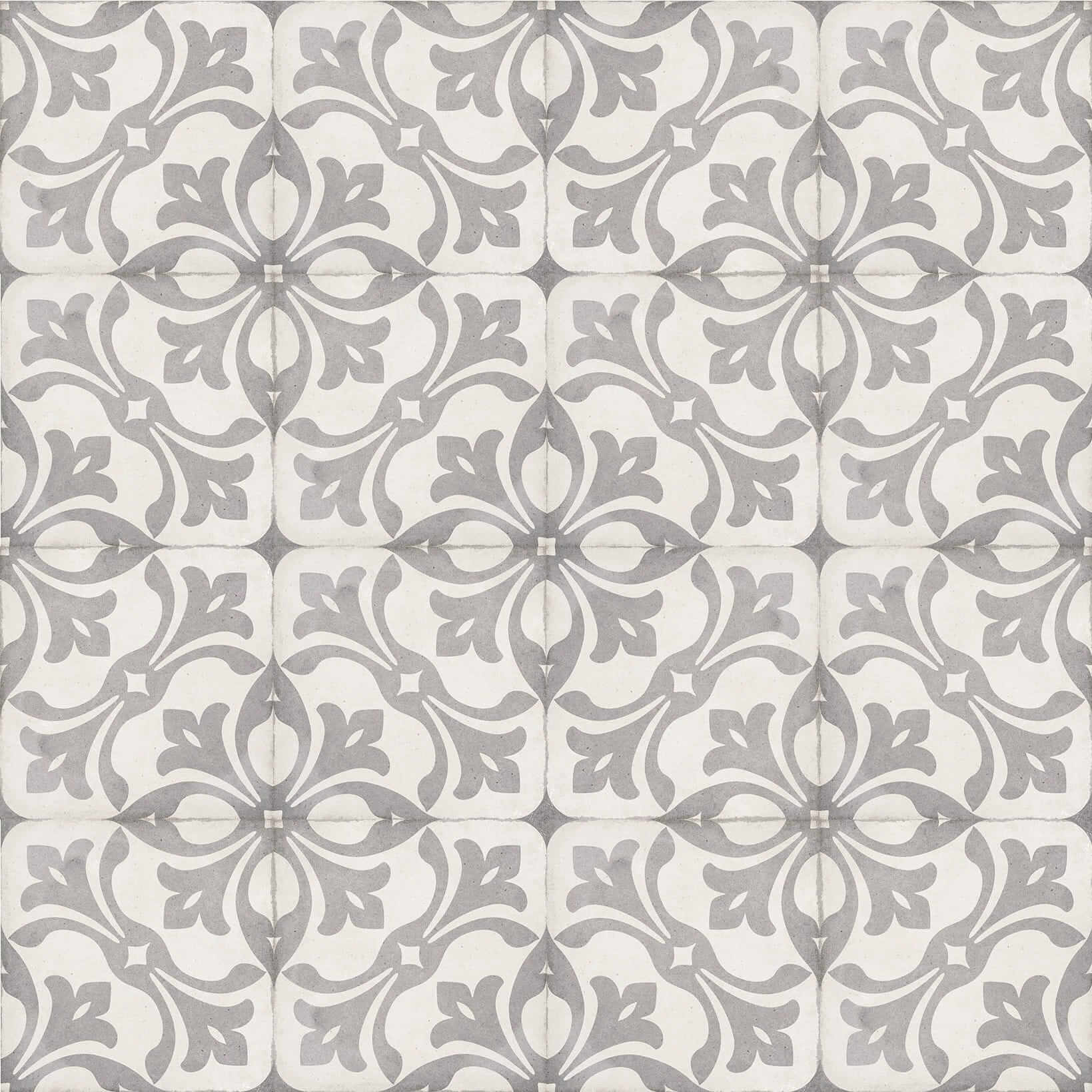 Керамогранит Equipe Art Nouveau La Rambla Grey, 20x20, орнамент, серый, матовый