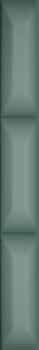 Бордюр Sant'Agostino Light Diamante Verde (1), 6.5x60, под мозаику, зелёный, матовый