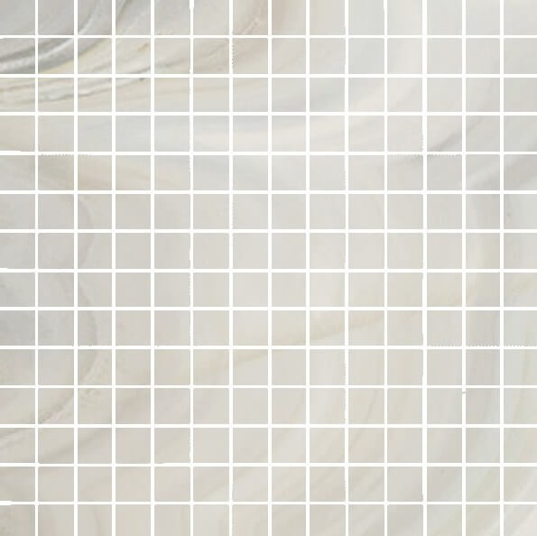 Мозаика Cavalli Agata Mosaico Azzurro 2,5 RT, 30x30, под оникс, серая, матовая