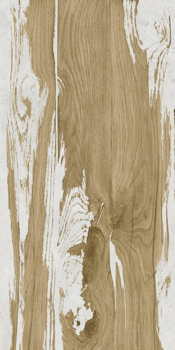 Настенная плитка Azori Grunge Nutt Dark, 31.5x63, под дерево, бежевая, матовая