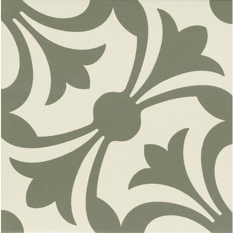 Керамогранит Ceramica Grazia Althaus Lipsia Salvia, 20x20, орнамент, бежевый, матовый