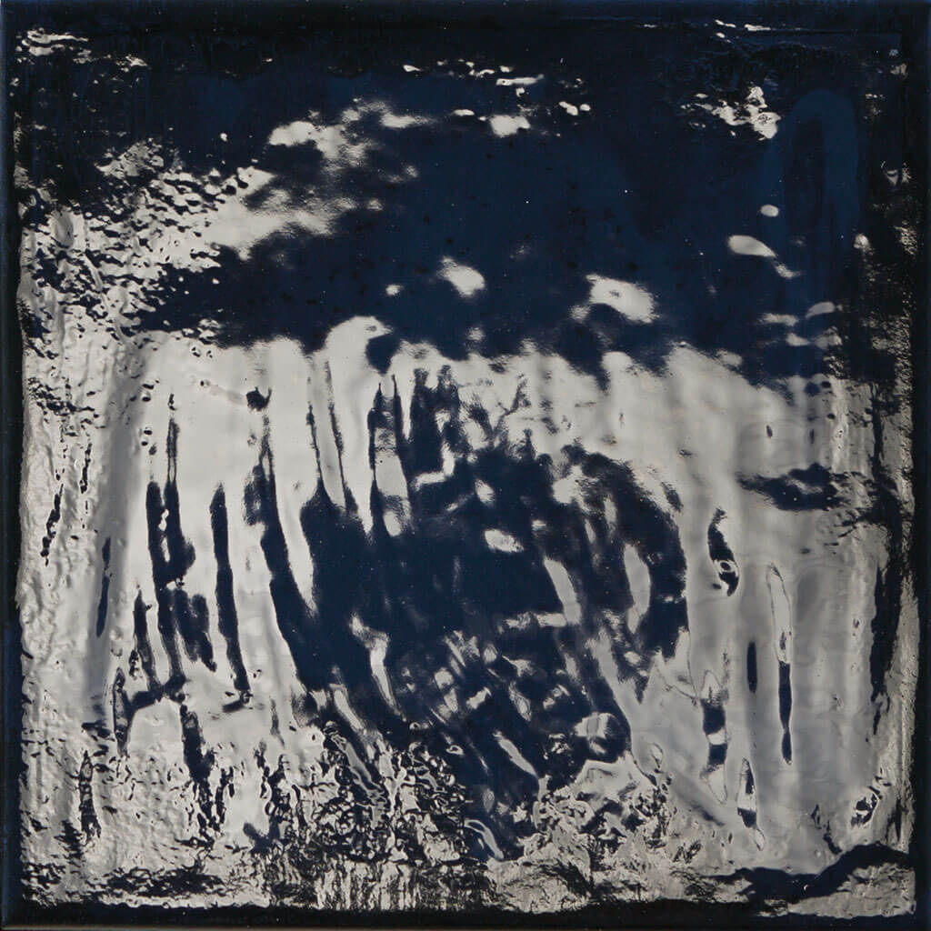 Керамогранит Prissmacer Rain Blue 22, 22.3x22.3, под майолику, синий, рельефный